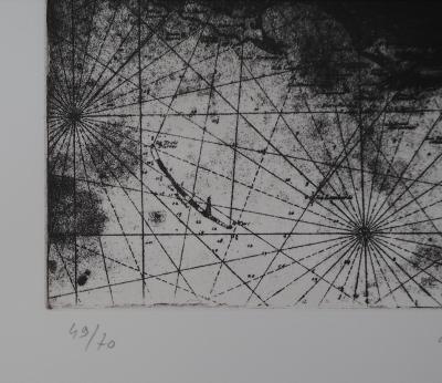 Isabelle PANAUD : Le Pélican - Gravure signée au crayon 2