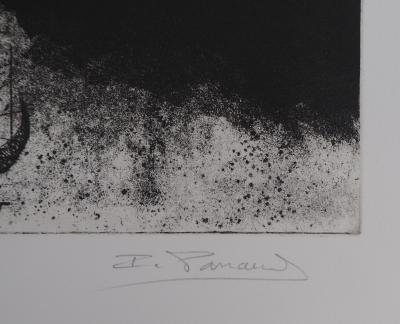 Isabelle PANAUD : Le Pélican - Gravure signée au crayon 2