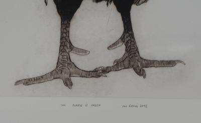 Iris FOSSIER : The Purple is Green, 2012 - Gravure signée au crayon 2