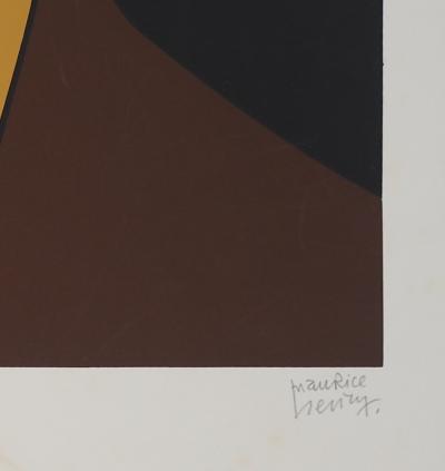 Maurice HENRY : Monsieur au chapeau - Sérigraphie signée au crayon 2
