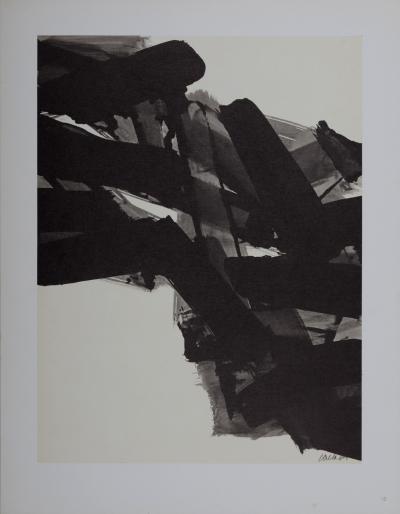 Pierre Soulages (d’après) Composition, 1962  Lithographie offset en couleurs sur papier épais 2