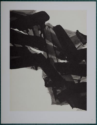 Pierre Soulages (d’après) Composition, 1962  Lithographie offset en couleurs sur papier épais 2