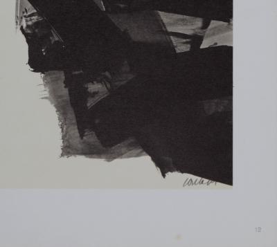 Pierre Soulages (d’après) Composition, 1962  Lithographie offset en couleurs sur papier épais 2