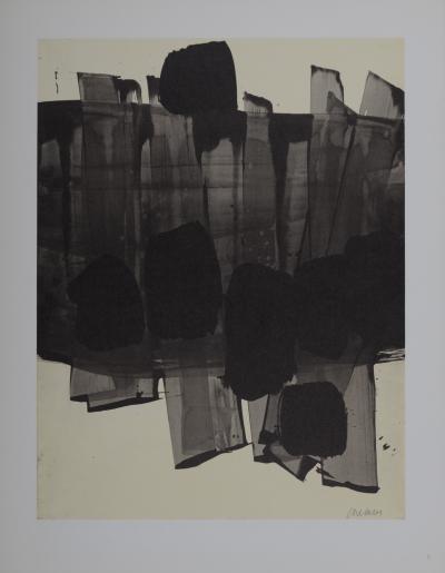 Pierre SOULAGES (d’après) - Composition #3, 1962 - Lithographie offset 2