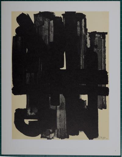 Pierre SOULAGES (d'après) - Composition #5, 1962 - Lithographie offset 2
