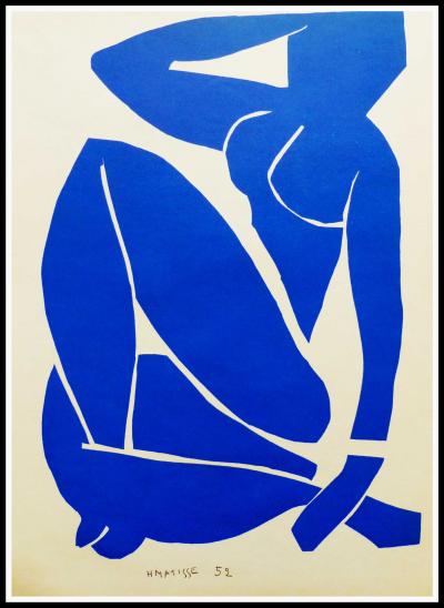 Henri MATISSE (d’après)  - Nu bleu III, 1958 - Lithographie