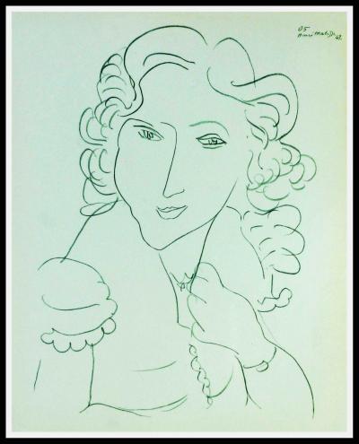 Henri MATISSE (d’après) - Elégante, 1943 - Lithographie 2
