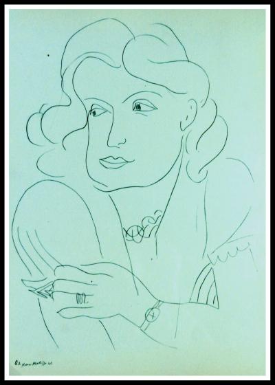 Henri MATISSE (d’après) - Portrait de femme, 1943 - Lithographie 2