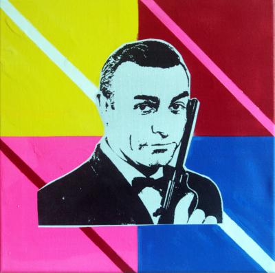 PyB - Sean Connery, 2020 - Acrylique sur toile 2