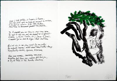 Otto DIX - Selbst als Totenkopf, 1968 - Lithographie originale signée au crayon 2