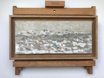 Pierre COQUET - Mer du Nord, 1970 - Huile sur papier 2