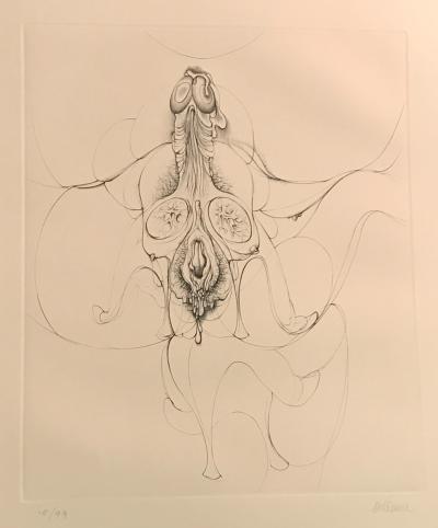 Hans BELLMER - Les Talons ou les Amoureux défunts, 1971 - Gravure signée au crayon 2