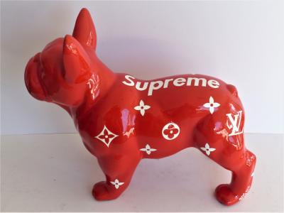 Patrick KONRAD - Louis Vuitton SUPREME Bulldog - Sculpture