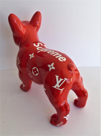 Patrick KONRAD - Louis Vuitton SUPREME Bulldog  - Sculpture 2