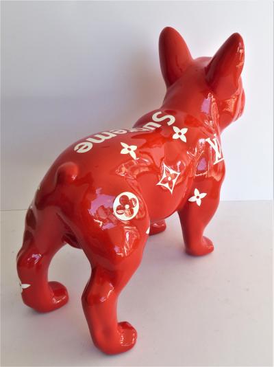 Patrick KONRAD - Louis Vuitton SUPREME Bulldog  - Sculpture 2