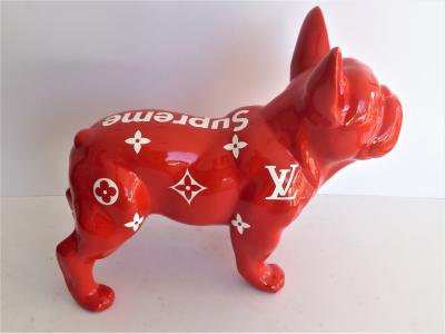 Patrick KONRAD - Louis Vuitton SUPREME Bulldog - Sculpture - Revelations -  Plazzart