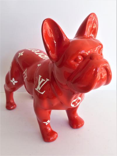 Patrick KONRAD - Louis Vuitton SUPREME Bulldog  - Sculpture 2