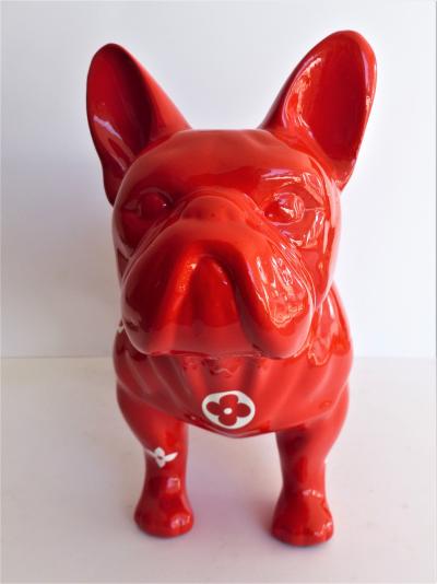 Patrick KONRAD - Louis Vuitton SUPREME Bulldog  - Sculpture 2