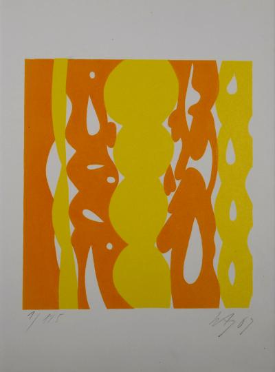 Ernst Wilhelm NAY - Hommage à Cassou c.1967 - Lithographie originale signée au crayon 2