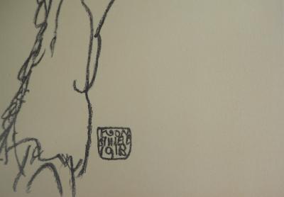 Egon SCHIELE (d’après) : Autoportrait - Lithographie signée 2