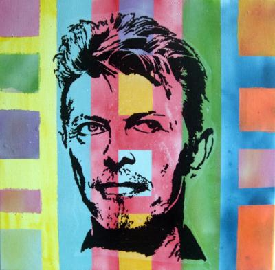 PyB - Bowie street Art, 2022 - Acrylique sur toile 2