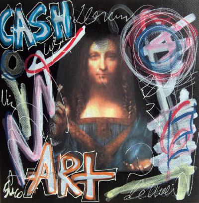 SPACO - Salvator Money Mundi, 2020 - Acrylique sur toile 2