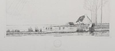 Jean-Emile LABOUREUR - Le vol de canards, 1932 - Etching 2