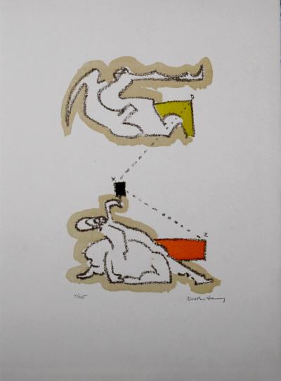 Dorothea TANNING - Le geste c. 1970 - Lithographie originale signée au crayon 2