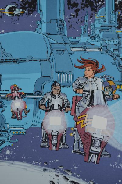 Jean-Claude Mézières - Valerian et Laureline - Dans l’espace, 1998 - Sérigraphie signée 2