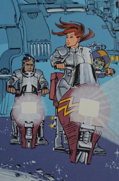 Jean-Claude Mézières - Valerian et Laureline - Dans l’espace, 1998 - Sérigraphie signée 2