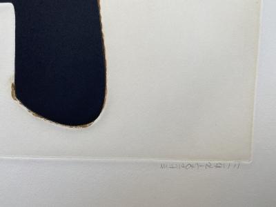 Conrad MARCA-RELLI - Composition 7, 1977 - Gravure signée au crayon 2