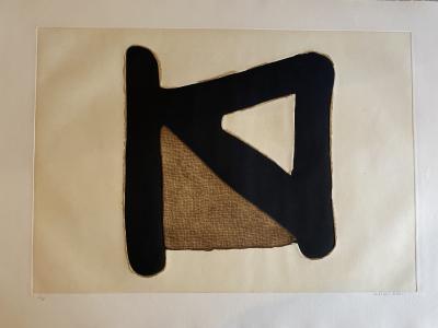 Conrad MARCA-RELLI - Composition 9, 1977 - Gravure signée au crayon 2