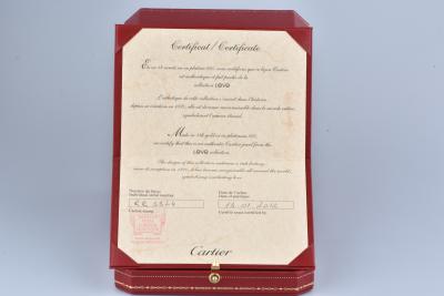 Barcelet Cartier en or blanc 18 carats orné de 12 motifs de vis gravés 2