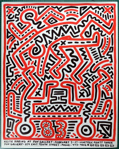 Keith HARING - Keith Haring at Fun Gallery, 1983 - Sérigraphie 2