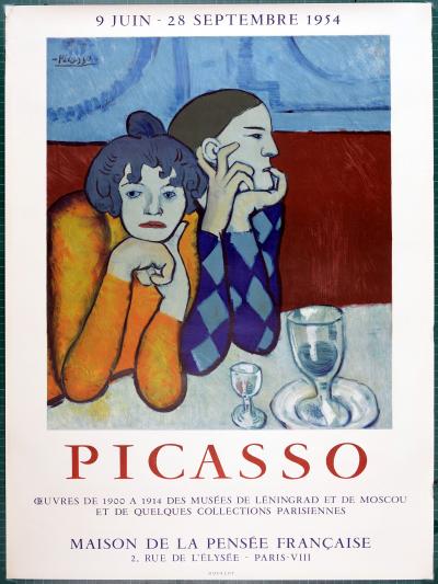 Pablo PICASSO (d'après) - Oeuvres de 1900 à 1914, 1954 - Affiche lithographique originale 2
