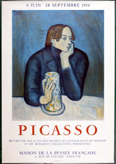 Pablo PICASSO (after) - Oeuvres de 1900 à 1914 , 1954 - Affiche lithographique originale 2
