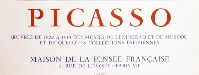 Pablo PICASSO (after) - Oeuvres de 1900 à 1914 , 1954 - Affiche lithographique originale 2