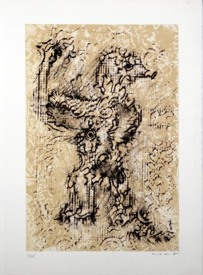 Max ERNST - Pour un poème de Jean Cassou, 1967/1978 - Lithographie originale signée au crayon 2
