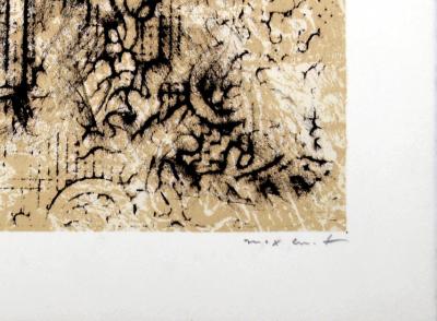 Max ERNST - Pour un poème de Jean Cassou, 1967/1978 - Lithographie originale signée au crayon 2