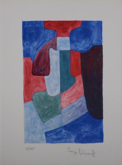 Serge POLIAKOFF - Sans Titre, 1969 - Lithographie originale signée au crayon 2