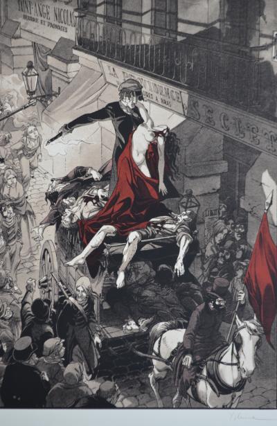 Yslaire - Julie aux barricades, 1997 - Sérigraphie signée 2