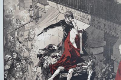 Yslaire - Julie aux barricades, 1997 - Sérigraphie signée 2