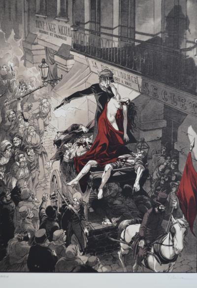 Yslaire - Julie aux barricades, 1997 - Sérigraphie signée 2