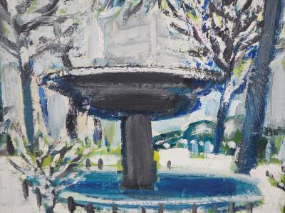 Robert SAVARY - Paris, la Place Pigalle sous la neige, c. 1965 - Huile sur toile signée 2