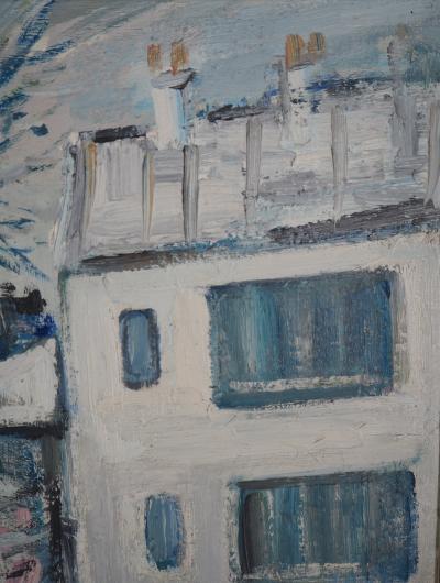 Robert SAVARY - Paris, la Place Pigalle sous la neige, c. 1965 - Huile sur toile signée 2