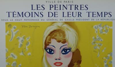 Kees VAN DONGEN  : Brigitte Bardot,  Affiche lithographique, 1964 2