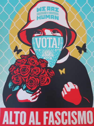 Shepard FAIREY (Obey) - Alto Al Fascismo, 2020 - Sérigraphie signée et numérotée 2