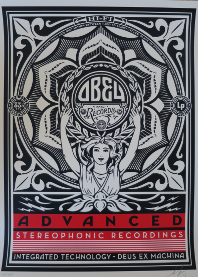 Shepard FAIREY (Obey) - Lotus Woman, 2013 - Sérigraphie signée au crayon 2