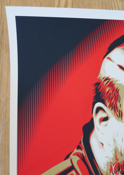 Shepard FAIREY (Obey) - Portrait of Ai Weiwei, 2014 - Sérigraphie signée au crayon 2