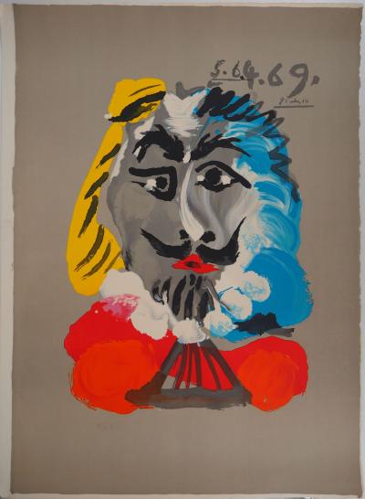 Pablo PICASSO (d’après) - Portraits Imaginaires : Mousquetaire, 1969 - Lithographie signée 2